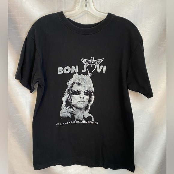 Bon Jovi Black T-Shirt Adult  Med Air Canada Centre Concert - Picture 8 of 9